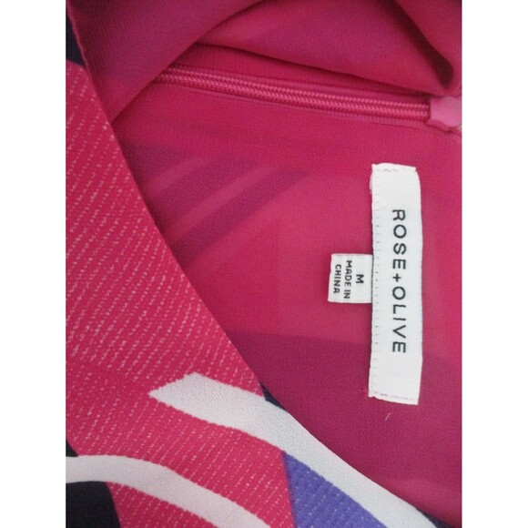 Rose & Olive Women's Top Size M Sleeveless Multicolored Round Neck - Picture 3 of 5